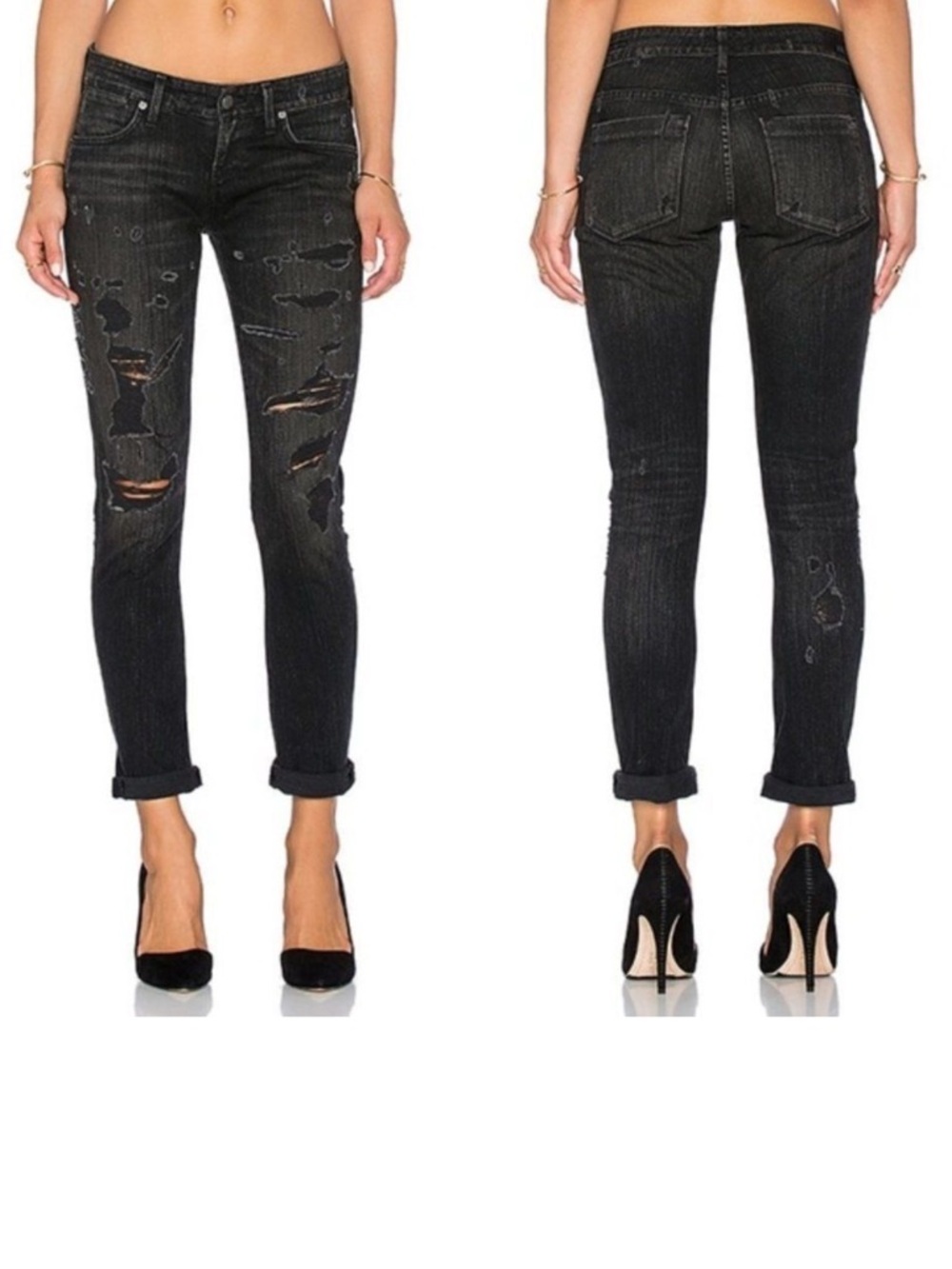 NWT AGOLDE Chloe Slim Crop Ankle Jeans